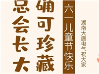 湖南大唐電氣祝大家六一快樂！